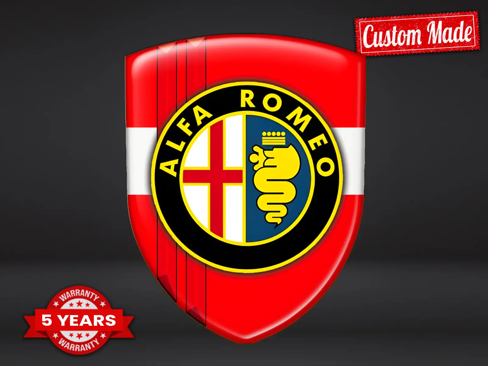 Alfa Romeo Vinylaufkleber Racing Anpassbar Robust Auto